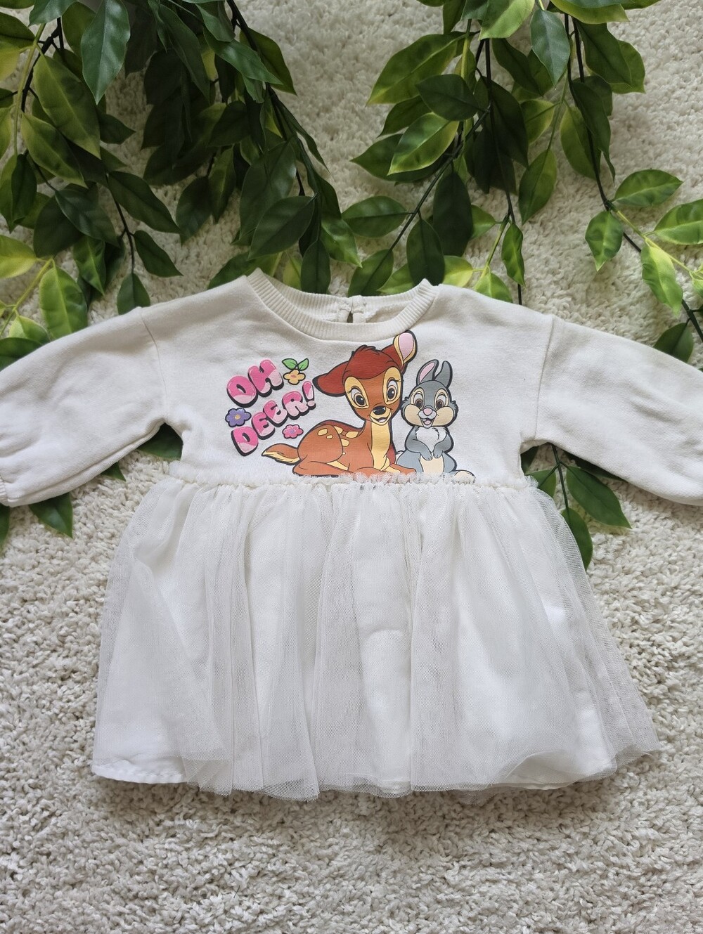 Baby Girl Bambi & Thumper Tulle Dress (9-12 Months)